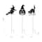 Glitzhome® 36" Halloween Metal Silhouette Yard Stake Or Hanging Décor Set